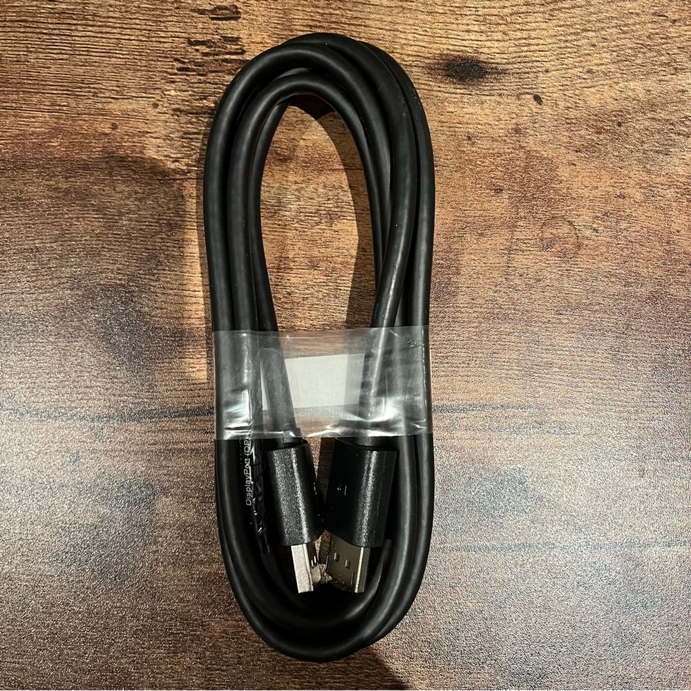 NEW! DisplayPort (DP) to DisplayPort Cable 6ft Black Monitor Video Cable